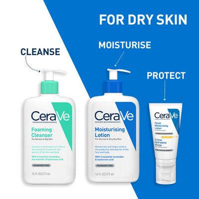 CeraVe Foaming Cleanser For Normal To Oily Skin 473 ml - Face Wash & Cleansers
