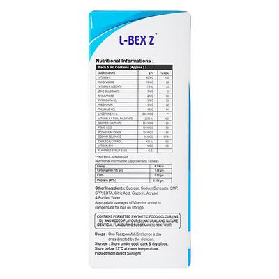 L Bex Z Syrup 100ml - Supplements-Vam