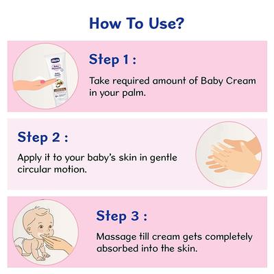 Chicco Baby Moments Baby Cream With Argan Oil and Avocado Butter 200 gm - Creams, Lotions & Oils