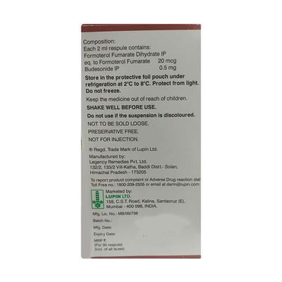 BUDAMATE NEB 0.5mg Respules 5x2ml - Asthma/COPD-Ast