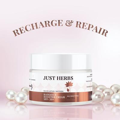 Just Herbs Radiance Booster Cream With SPF 30+ 50 gm - Night Cream