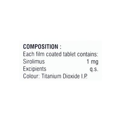 Rapasim 1mg Tablet 10'S - Auto Immune Disease-Imm