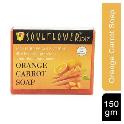 Soulflower Soap - Orange Carrot 150 gm - Soaps