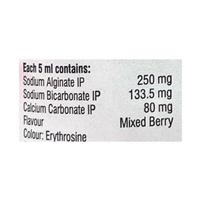 RACIRAFT SUGAR FREE MIXED BERRY FLAVOUR Suspension 200ml - Ulcer/Reflux/Flatulence-Aaa