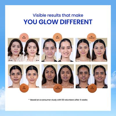 Foxtale Perfect Match Tinted Fluid Susncreen (Nude) 50 ml - Body Sunscreen