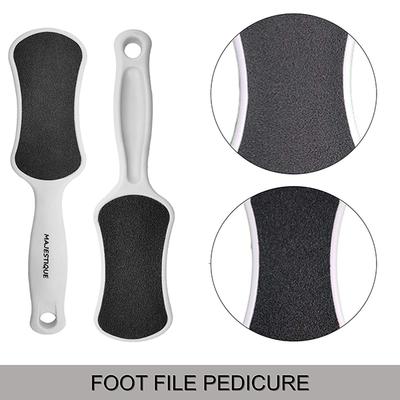 Majestique Foot File Pedicure for Callus Remover and Pedicure Tool for Wet and Dry Feet - Multicolor 1's - Callus Shavers & Stones