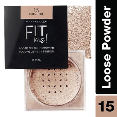 Maybelline New York Fit me Loose Finishing Powder,15 Light Leger 20 gm - Loose Powder
