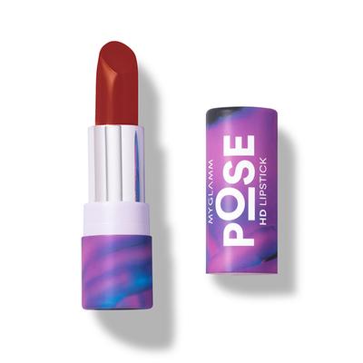 Myglamm Pose Hd Lipstick - True Red 4 Gm - Lipsticks