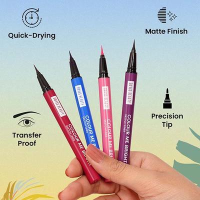 Swiss Beauty Colour Me Bright Sketch Eyeliner-Adore Brown 0.7 ml - Eyeliners