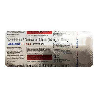 ZEBLONG T 16/40 Tablet 10's - Hypertension-Ana