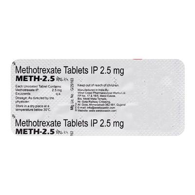 METH 2.5mg Tablet 10's - Auto Immune Disease-Imm