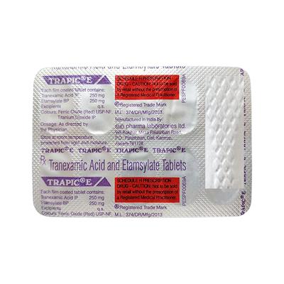 Trapic E Tablet 10'S - Bleeding Disorders-Hae