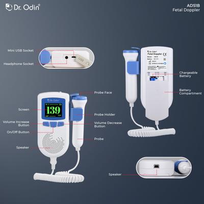 Dr. Odin Fetal Doppler (AD51B) with Ultrasound Gel 1's - Fetal Doppler