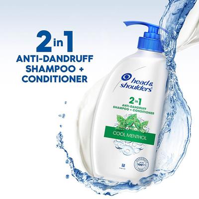 Head and Shoulders 2-In-1 Cool Menthol Anti Dandruff Shampoo + Conditioner 650ml - Shampoos
