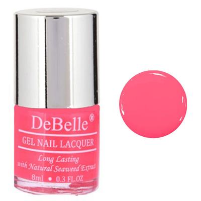 DeBelle Gel Nail Lacquer Fuschia Rose Bright Pink Nail Polish 8 ml - Nail Polish