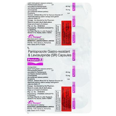 PENTATE LS Capsule 10's - Ulcer/Reflux/Flatulence-Aaa
