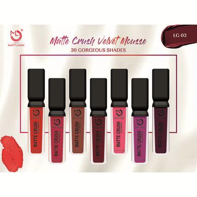 Matt Look Matte Crush Velvet Mousse, 30 Midnight Purple 10ml - Lipsticks