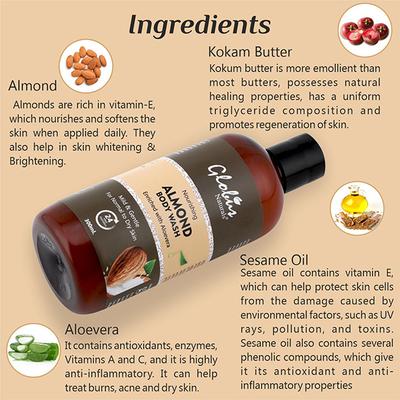 Globus Naturals Nourishing Almond Milk Body Wash 300 ml - Shower Gels & Body Wash
