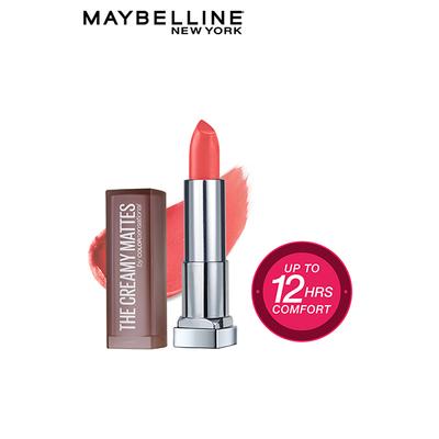 Maybelline New York Color Sensational Creamy Matte Lipstick, 635 Rock the Coral 3.9 gm - Lipsticks