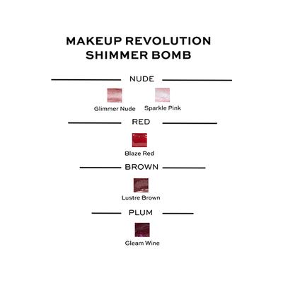 Revolution Shimmer Bomb Lustre Brown 4.5 ml - Lip Glosses