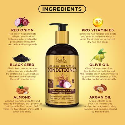 Spantra Red Onion Black seed Oil Conditioner 300 ml - Conditioners