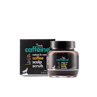 mCaffeine Naked & Raw Coffee Scalp Scrub for Dandruff Control & Scalp Exfoliation 250 gm - Scrubs & Exfoliants