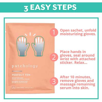 Patchology Perfect Ten Self-Warming Hand and Cuticle Mask 2's - Others