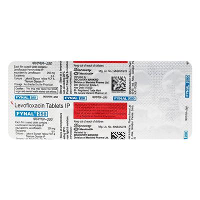 Fynal 250mg Tablet 10'S - Bacterial Infections-Qui