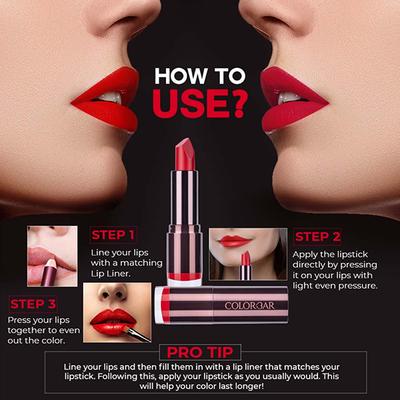 Colorbar Velvet Matte Lipstick Shy Cherry - 063P 4.2gm - Lipsticks