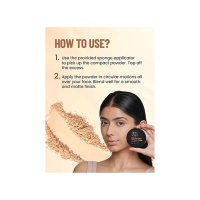 Swiss Beauty Everyday Matte Compact with SPF 10-SAND 9 gm - Compact Powder