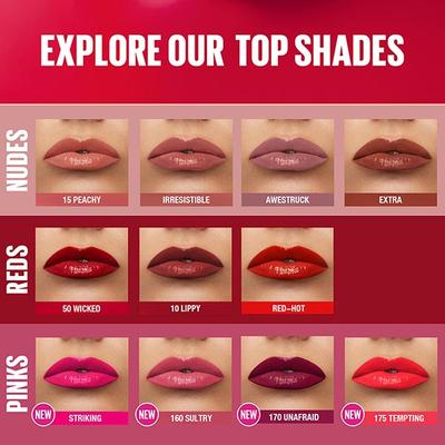 Maybelline New York Super Stay Vinyl Ink Liquid Lipstick, Instant Shine Color, Striking 4.2 ml - Liquid Lipsticks