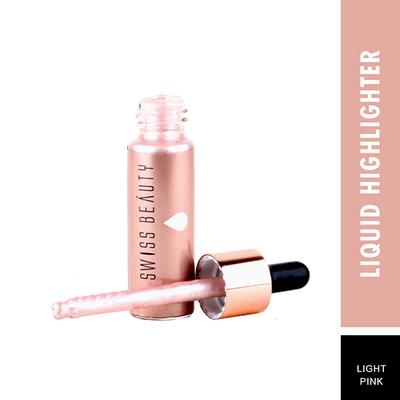 Swiss Beauty Drop and Glow Liquid Highlighter Illuminater - (01 Light Pink) 18ml - Highlighters & Illuminators