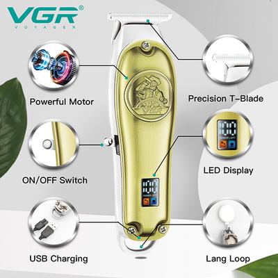 VGR V-920 Trimmer 180 min Runtime 3 Length Settings (Gold) 1's - Trimmers