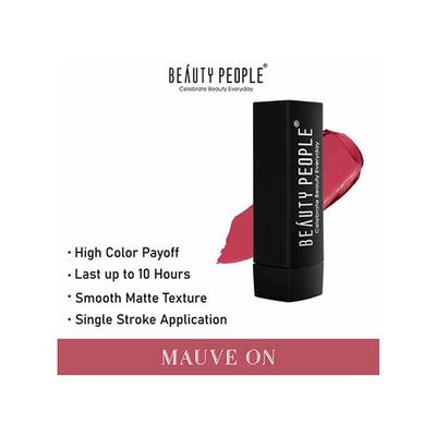 Beauty People Pure Matte 123 Mauve On 3.8 gm - Lipsticks