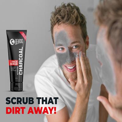 Beardo Activated Charcoal Face Scrub 100 gm - Face Scrubs