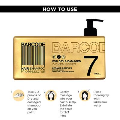 Barcode Professional Hair Shampoo For Dry & Damaged (BCSH005) 1000 ml - Shampoos