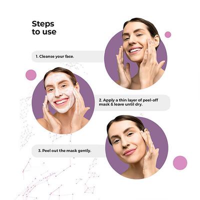Cosmos by Bewakoof Mineral Peel Off Mask with Silver & Plum 50 gm - Masks & Peels