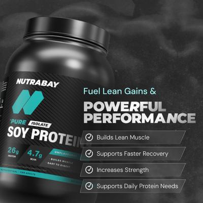 Nutrabay Pure Soy Protein Isolate - Unflavoured 1 kg - Weight Loss