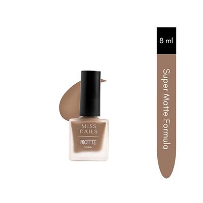 Miss Nails Matte Nail Color - Choco Loco 8 ml - Nail Polish