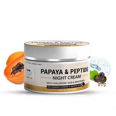 TNW The Natural Wash Papaya & Peptide Night Cream 50 gm - Lotions & Creams