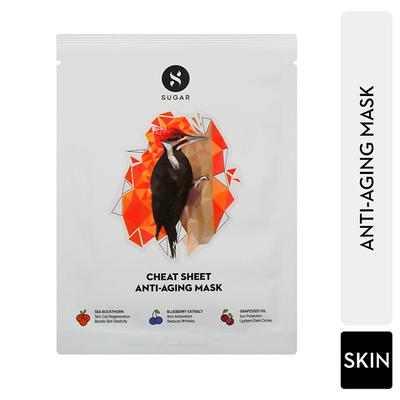 SUGAR Cosmetics Cheat Sheet Anti Ageing Mask 24 gm - Sheet Masks
