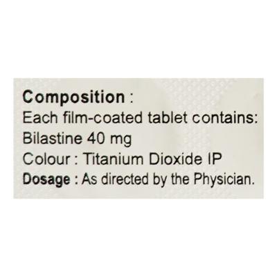 BILAST 40 Tablet 10's - Allergies-Ant