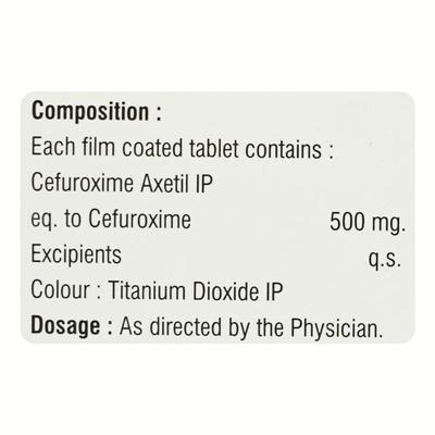 CEFUXETIL 500 Tablet 10's - Bacterial Infections-Cep