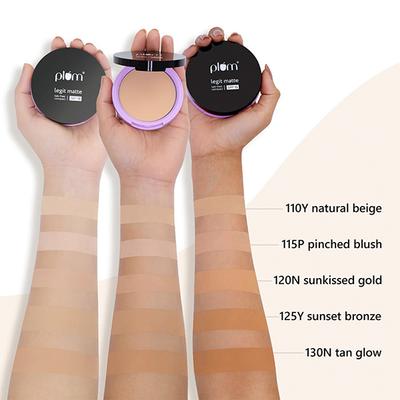 Plum Legit Matte Talc-Free Compact With SPF15 115P Pinched Blush 9 gm - Contour