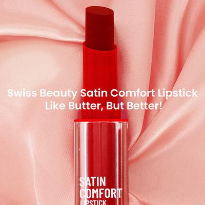 Swiss Beauty Satin Comfort Lipstick-Salmon Pink 3 gm - Lipsticks