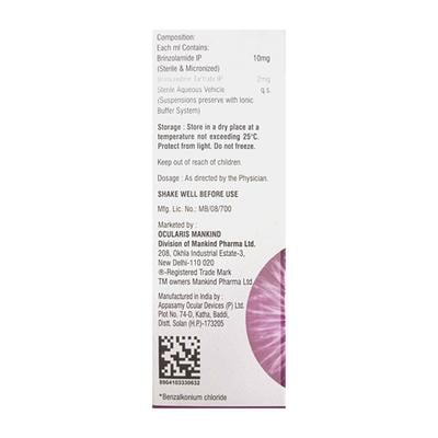 BRINZOLAST BAK FREE Eye Drops 5ml - Glaucoma-Ant