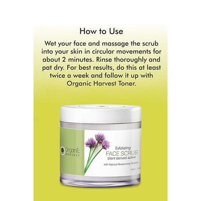 Organic Harvest Exfoliating Face Scrub 100 gm - Scrubs & Exfoliants