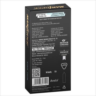 Manforce King Thin Condoms 3's - Plain/Flavoured Condoms