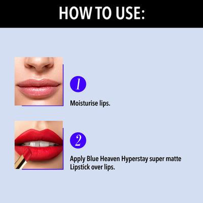 Blue Heaven Hyperstay Super Matte Lipstick Rustic Red 723 2.2 gm - Lipsticks