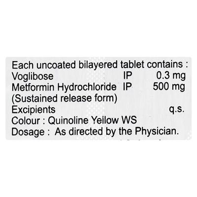VOGLIZAR M 0.3 Tablet 10's - Diabetes-Ant
